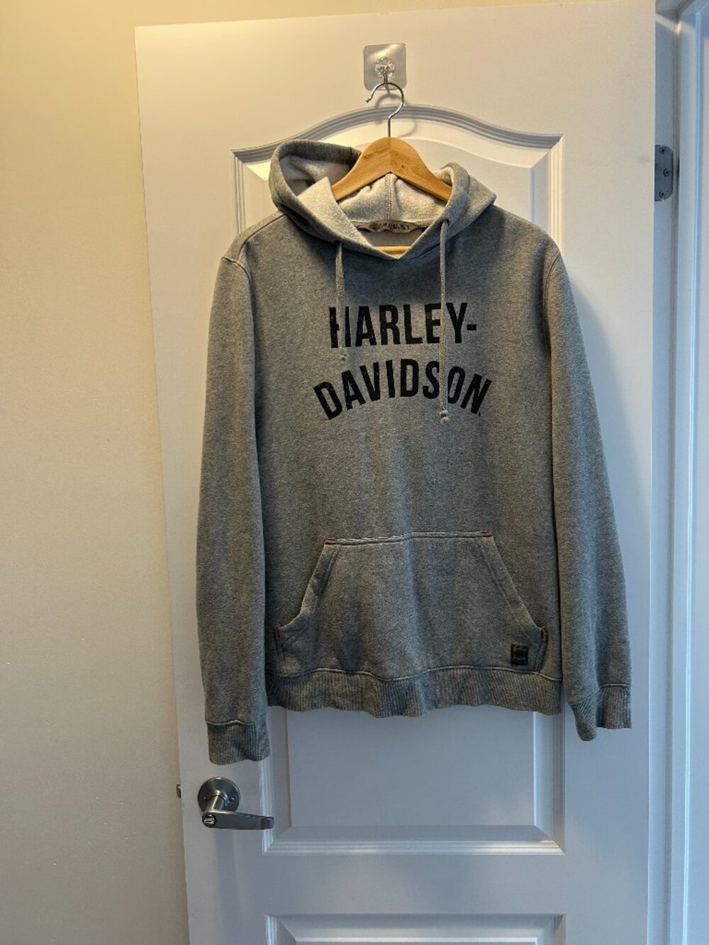 Harley-Davidson Men's Gray Eagle Graphic Pullover Hoodie - Size Medium